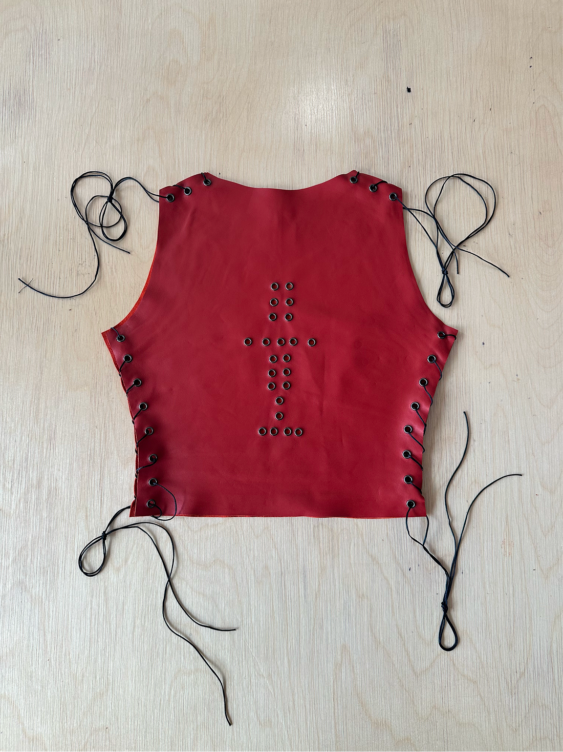 Iris leather top
